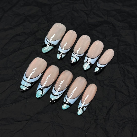 Glacier Elegance French Tips
